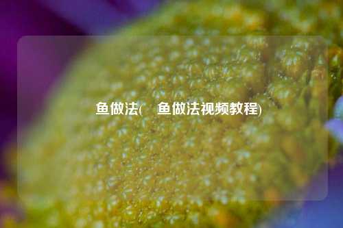 鮰鱼做法(鮰鱼做法视频教程)